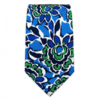 DÉCLIC Retro Bloom Tie - Blue
