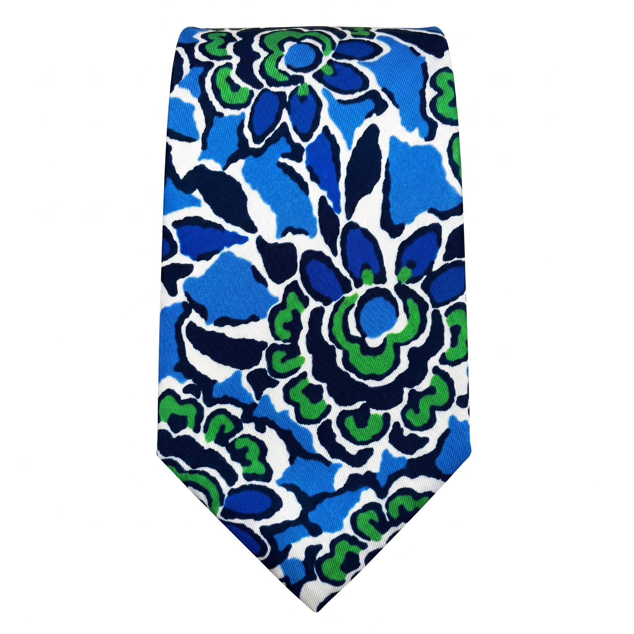DÉCLIC Retro Bloom Tie - Blue