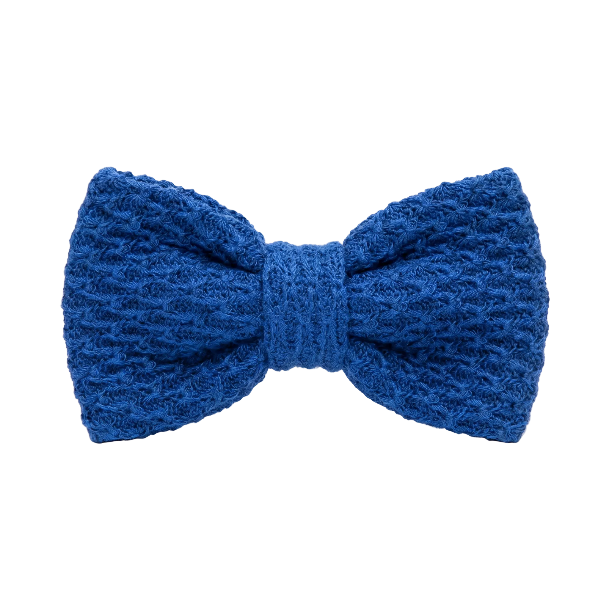 DÈCLIC Textura Knit Bow Tie – Cobalt Blue
