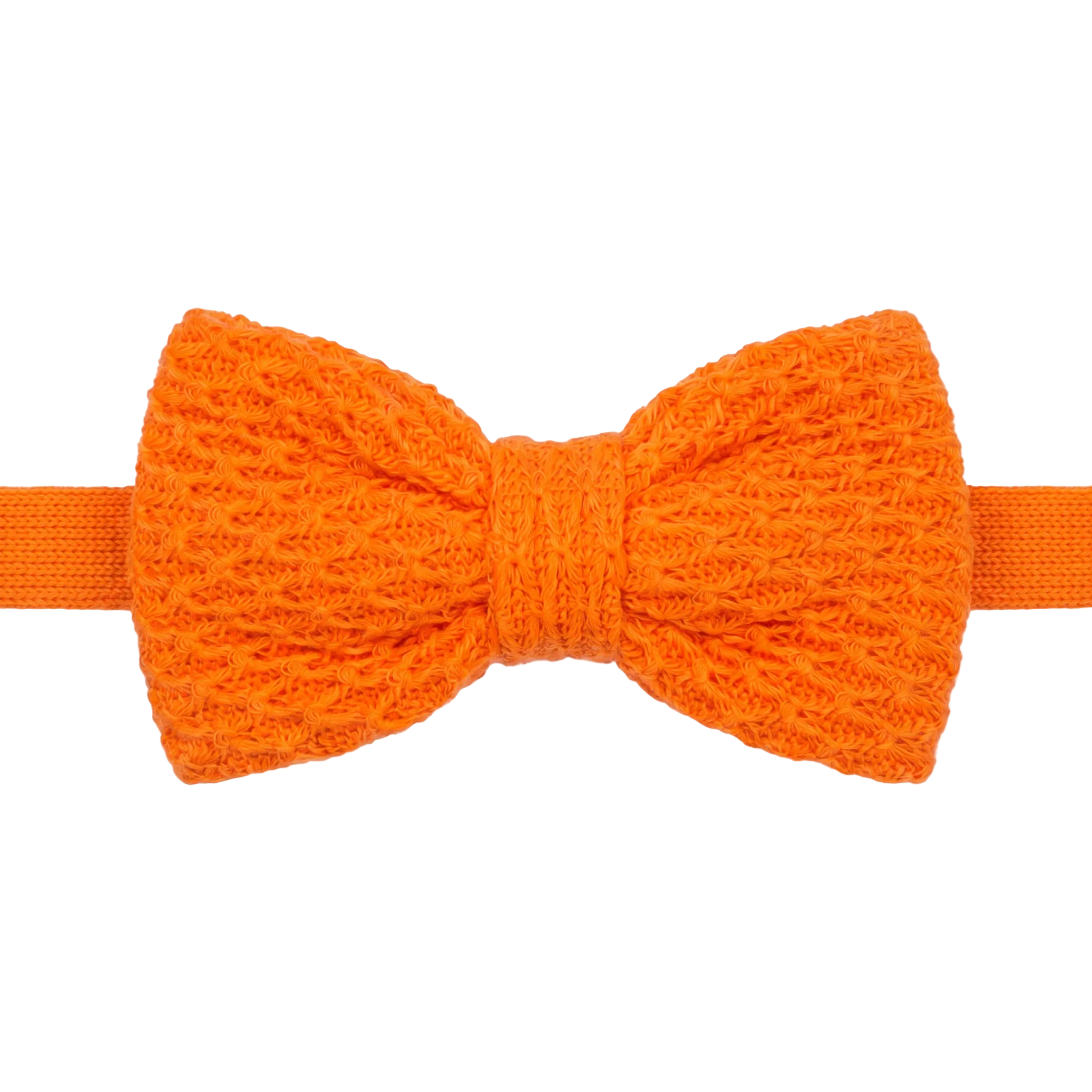 DÈCLIC Textura Knit Bow Tie – Neon Orange