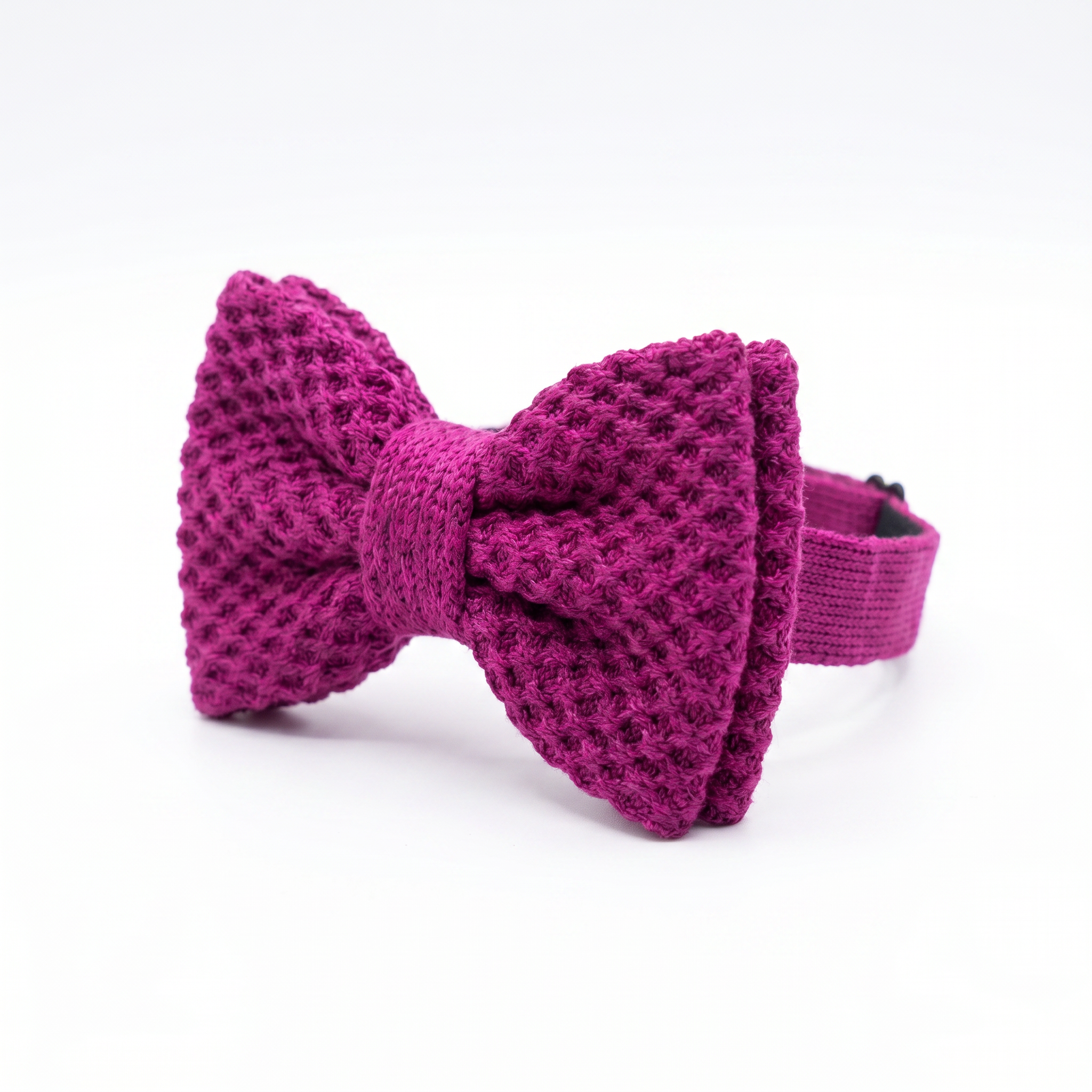 DÈCLIC Textura Knit Bow Tie – Magenta