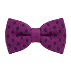 DÈCLIC Micro Fleck Knit Bow Tie- Magenta
