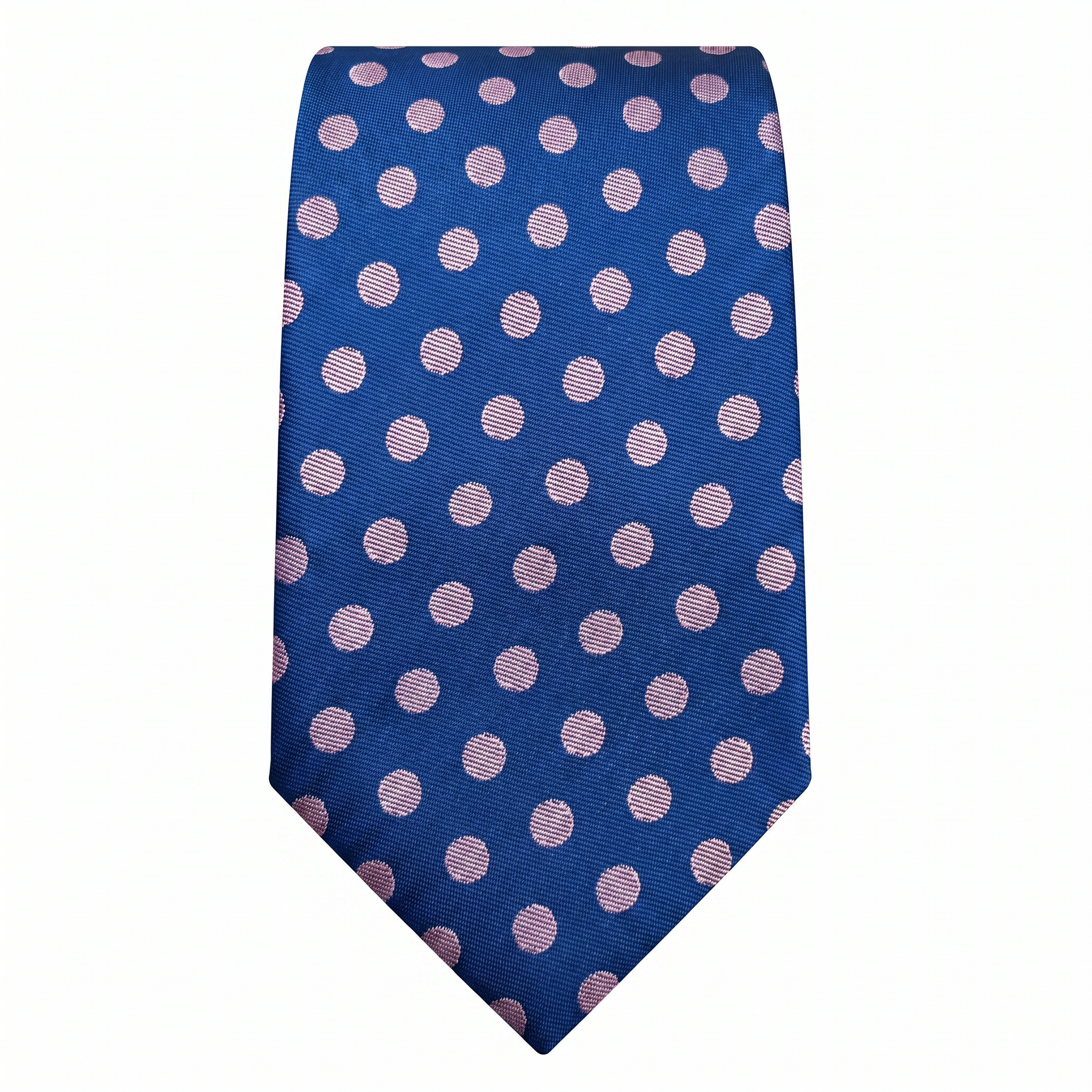 DÉCLIC Retro Polka Dot Tie - Blue/Pink