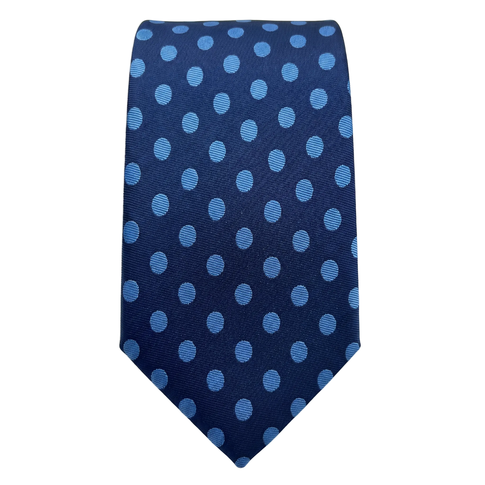 DÉCLIC Retro Polka Dot Tie - Blue/Light Blue