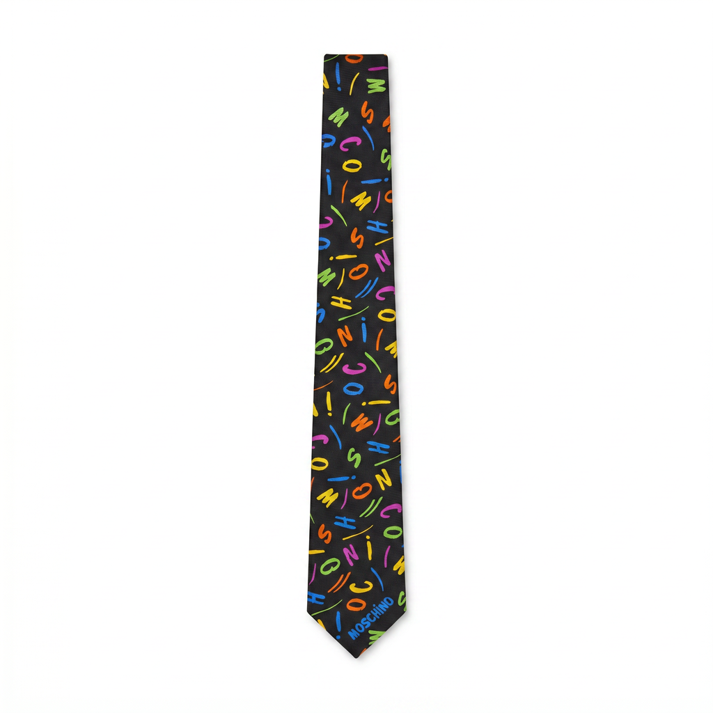DÉCLIC Moschino Colour Script Tie - Black