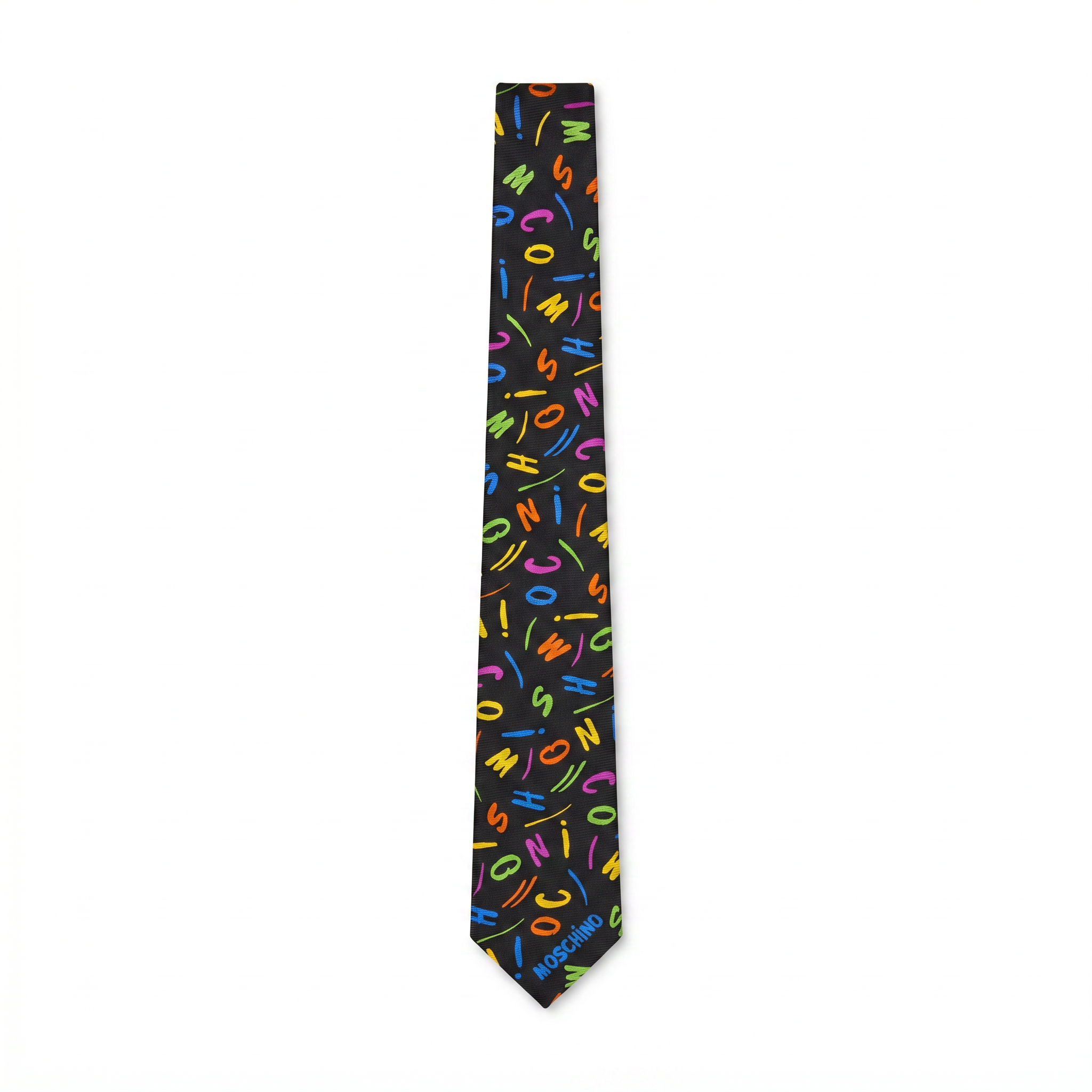 DÉCLIC Moschino Colour Script Tie - Black