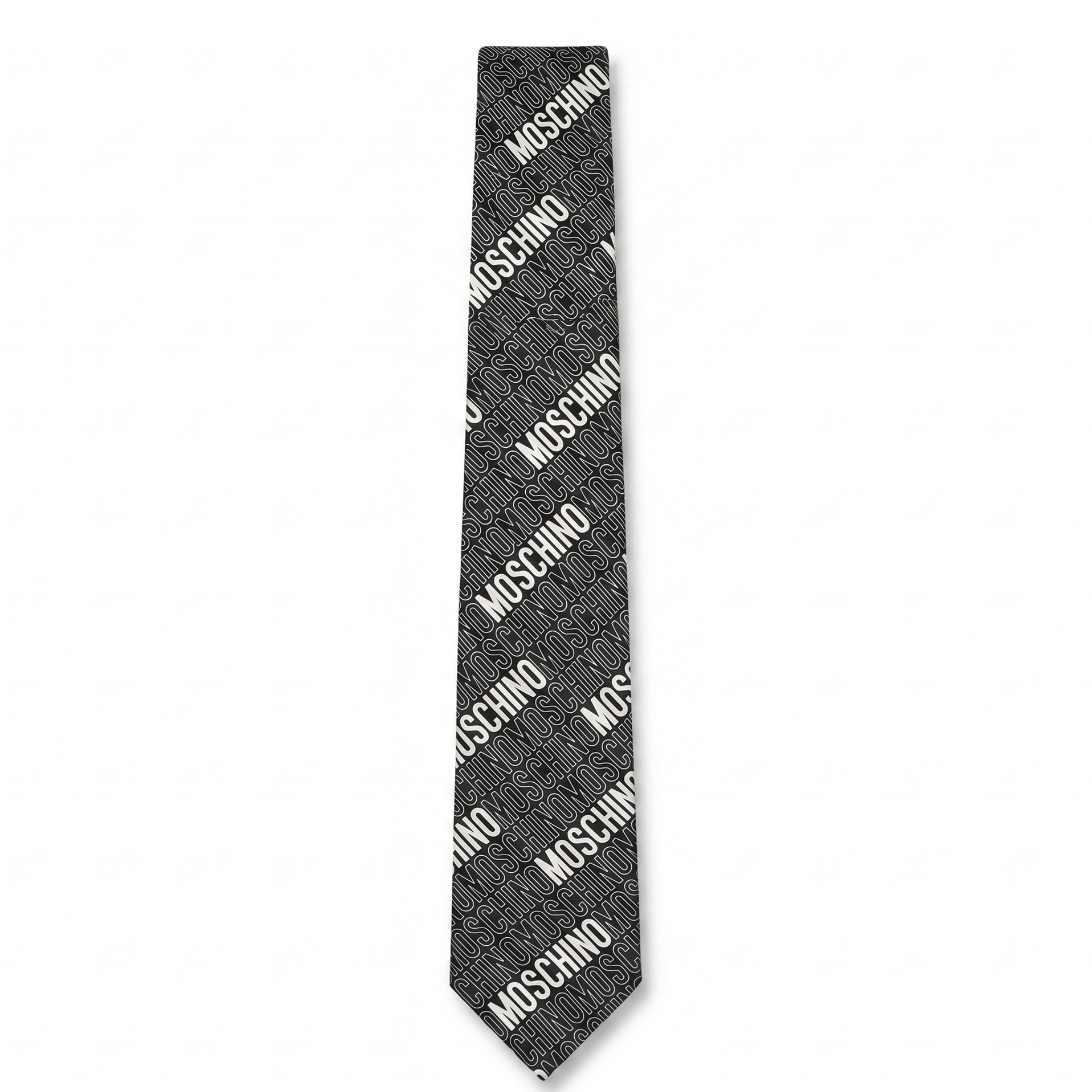 DÉCLIC Moschino Mono Logo Tie - Black