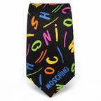 DÉCLIC Moschino Colour Script Tie - Black