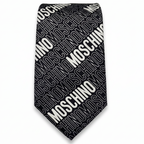 DÉCLIC Moschino Mono Logo Tie - Black