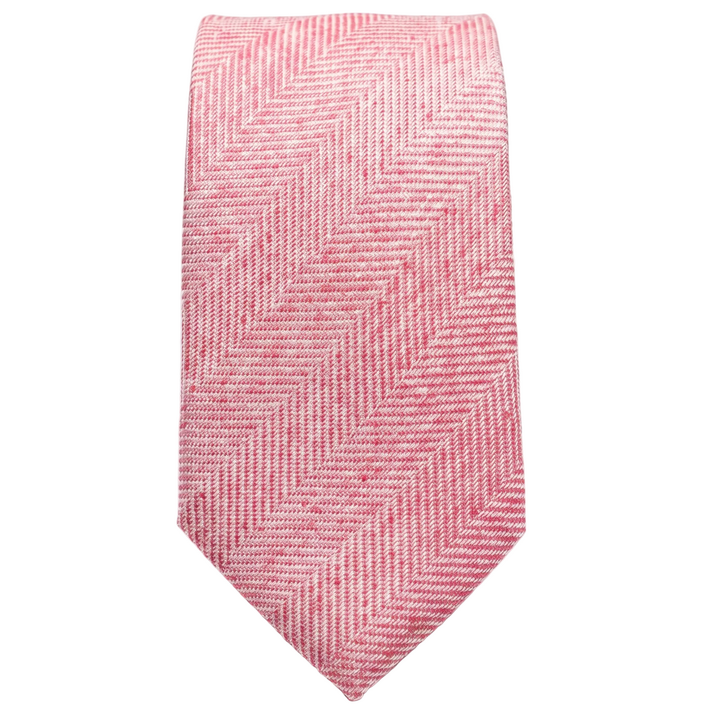 DÉCLIC Rosemont Herringbone Tie - Pink