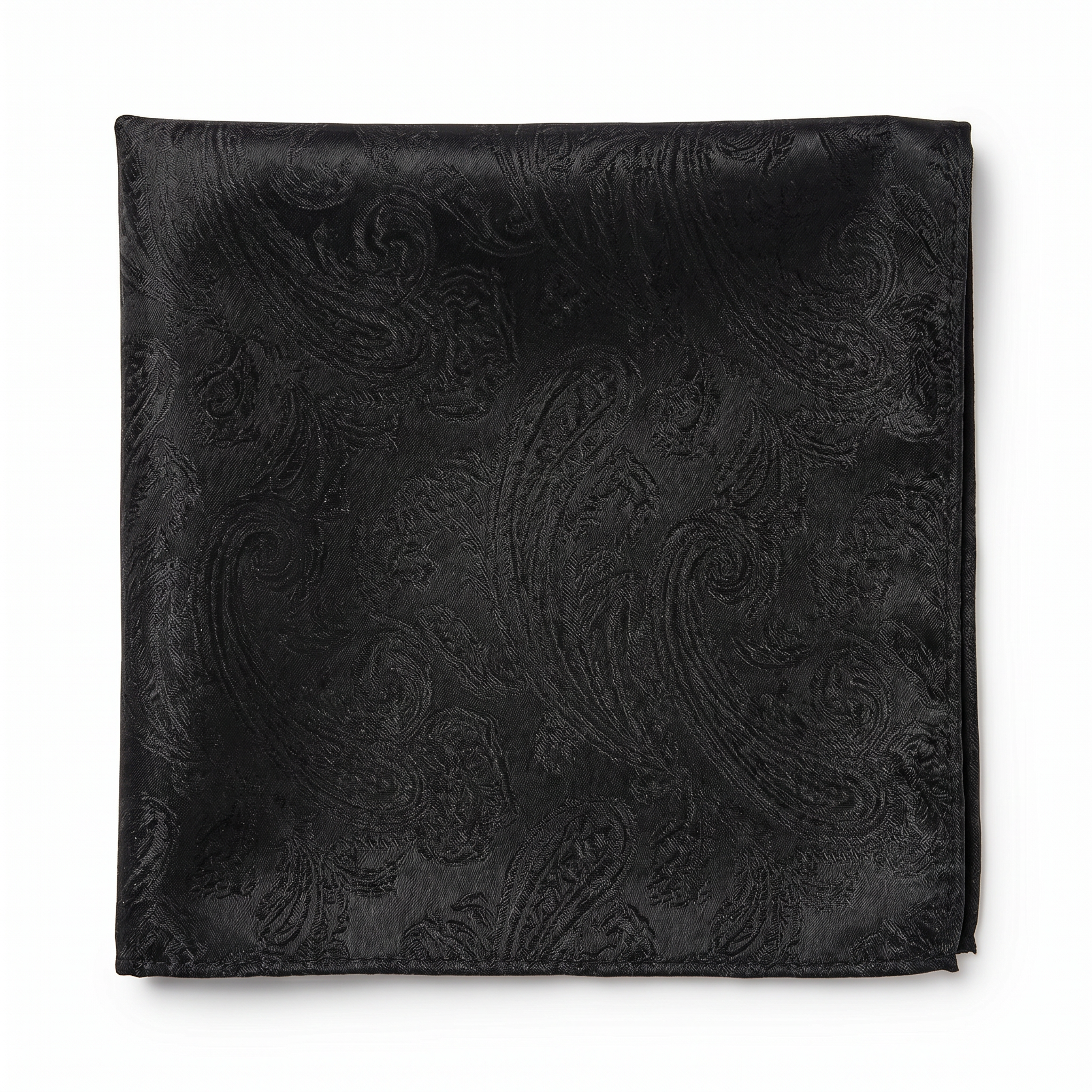 DÉCLIC Classic Paisley Hanky - Black