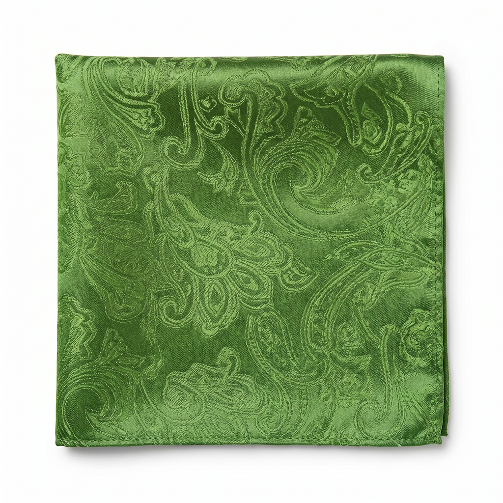 DÉCLIC Classic Paisley Hanky - Green