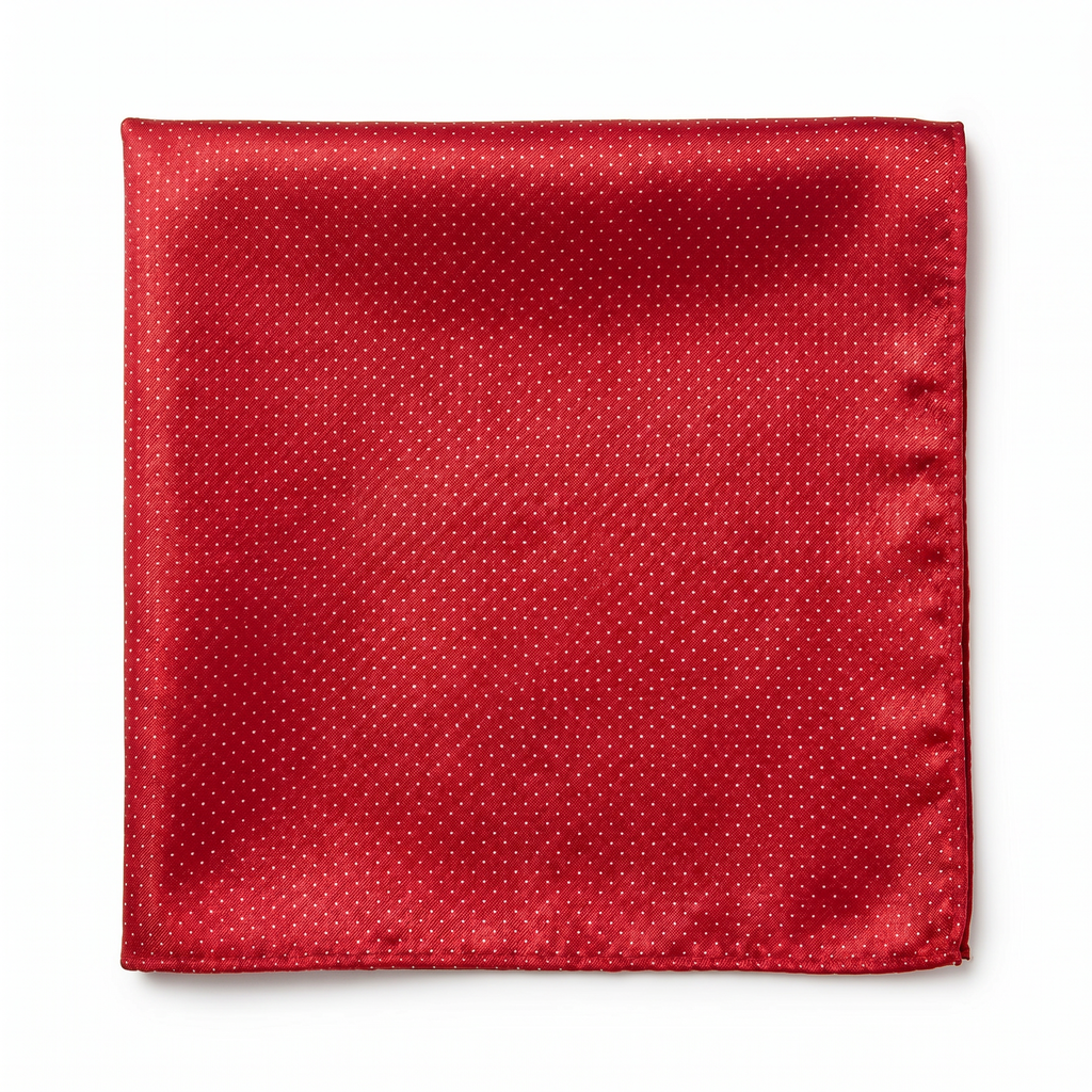 DÉCLIC Classic Microdot Hanky - Red
