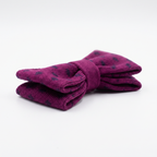 DÈCLIC Micro Fleck Knit Bow Tie- Magenta