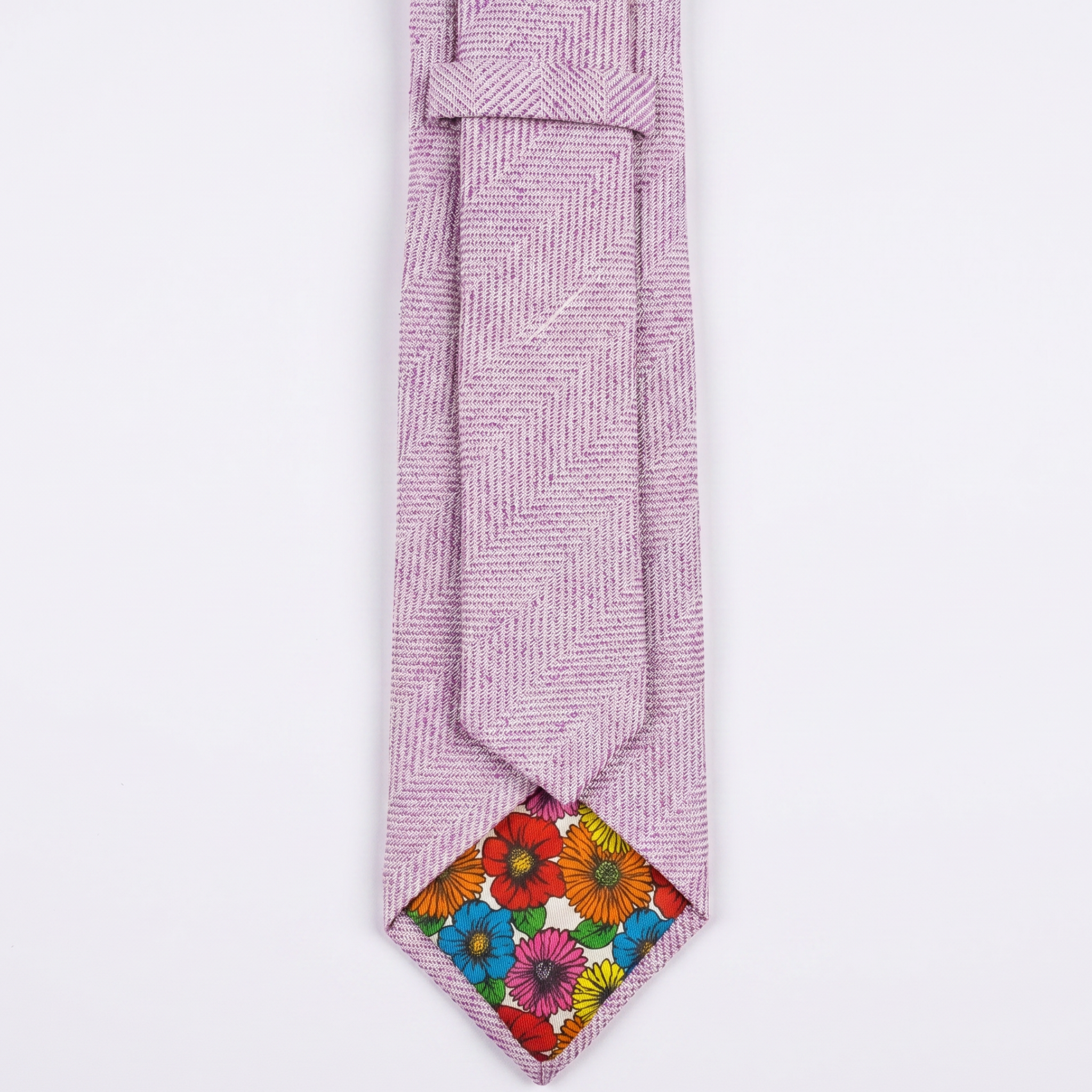 DÉCLIC Rosemont Herringbone Tie - Lilac