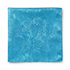 DÉCLIC Classic Paisley Hanky - Turquoise
