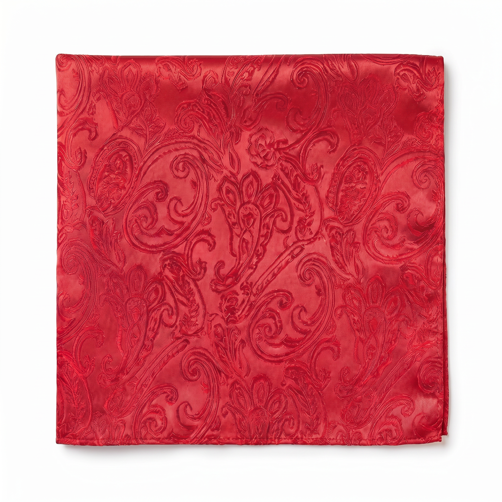 DÉCLIC Classic Paisley Hanky - Red
