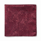 DÉCLIC Classic Paisley Hanky - Burgundy