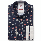 JF 'Wildflower Bloom' Print Shirt - Navy