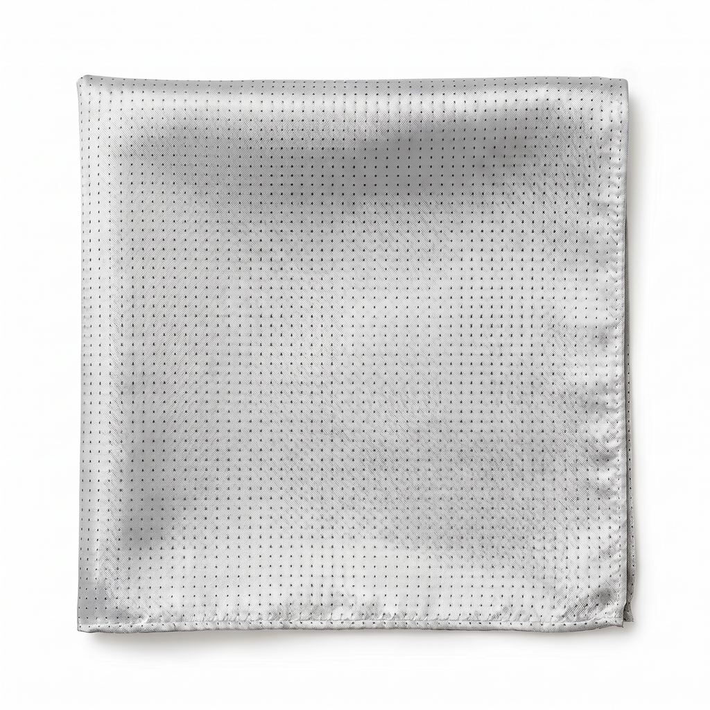DÉCLIC Classic Microdot Hanky - Silver