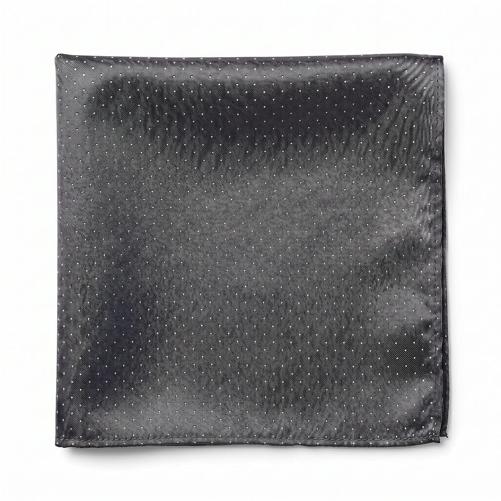 DÉCLIC Classic Microdot Hanky - Charcoal