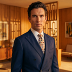 DÉCLIC Retro Royal Dot Tie- Beige