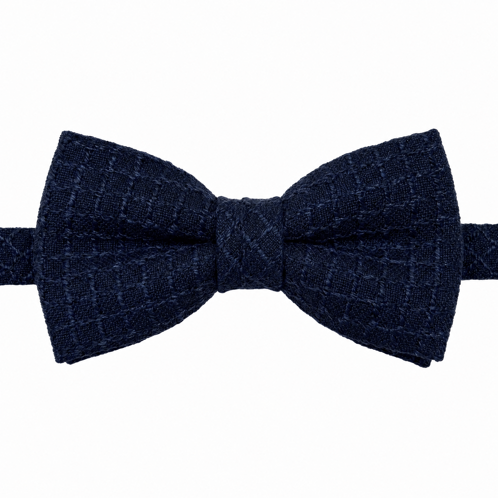 DÉCLIC Wool Textured Bow Tie- Navy