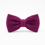 DÈCLIC Textura Knit Bow Tie – Magenta
