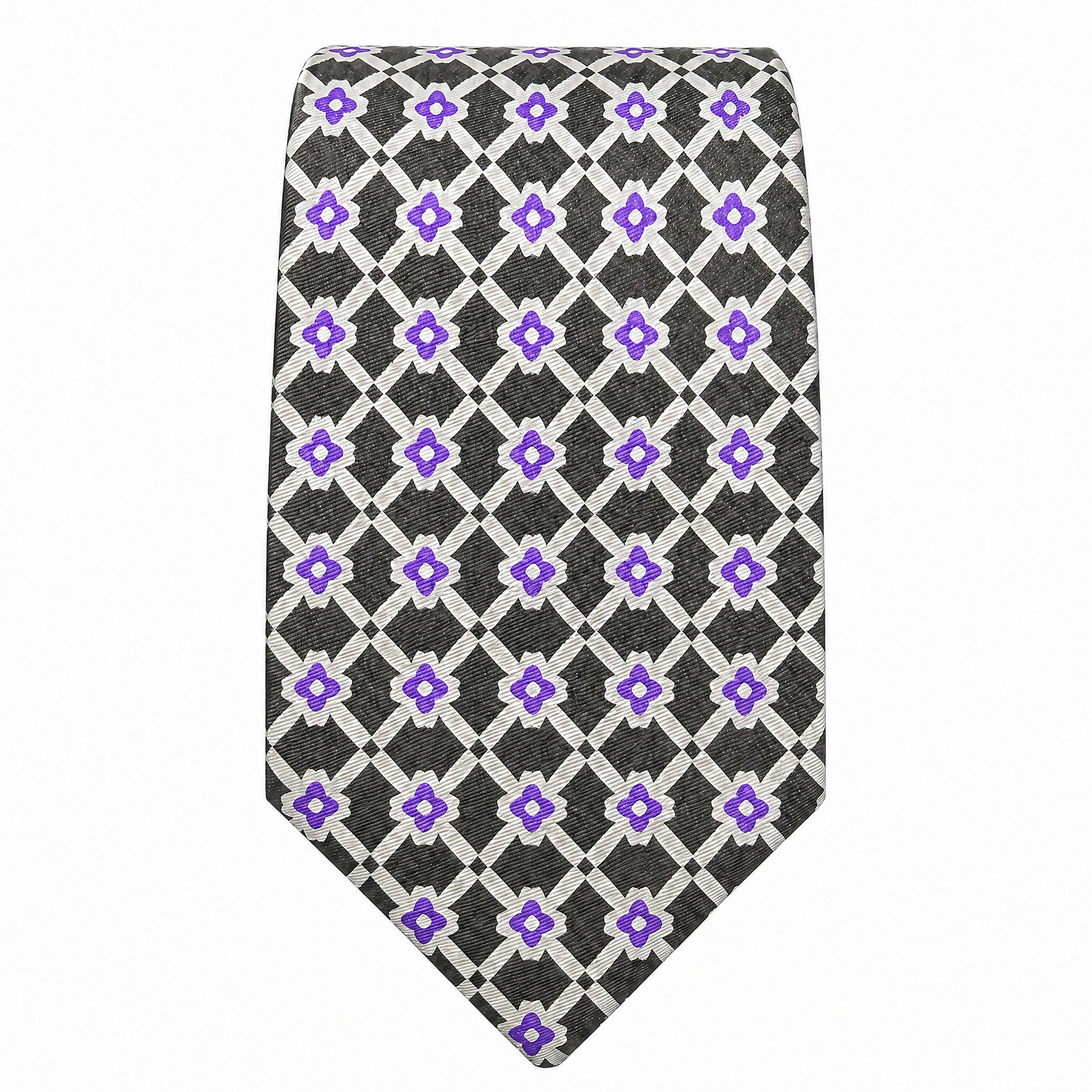 DÉCLIC Laura Biagiotti Lattice Tie - Violet
