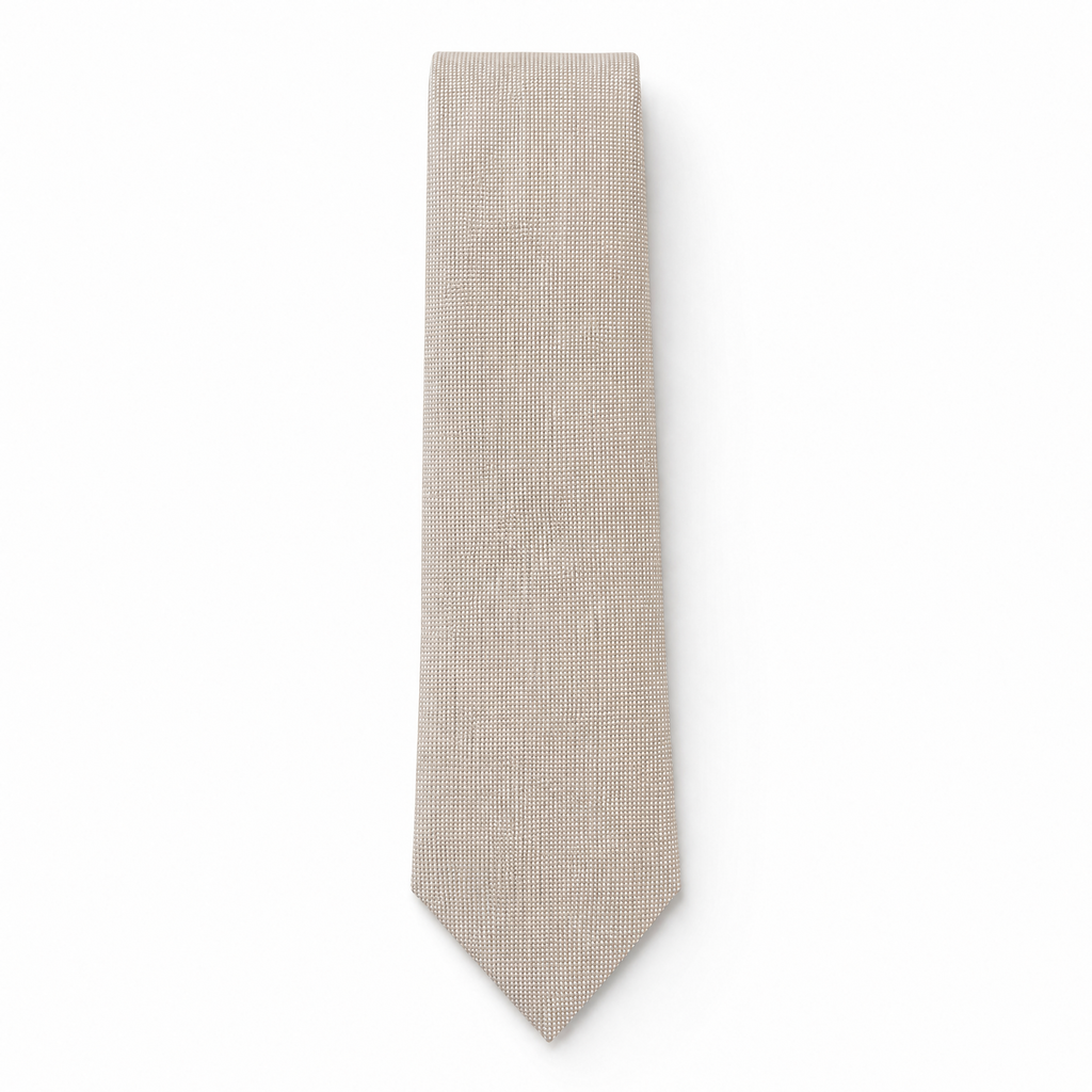 DÉCLIC Beige Textured Tie