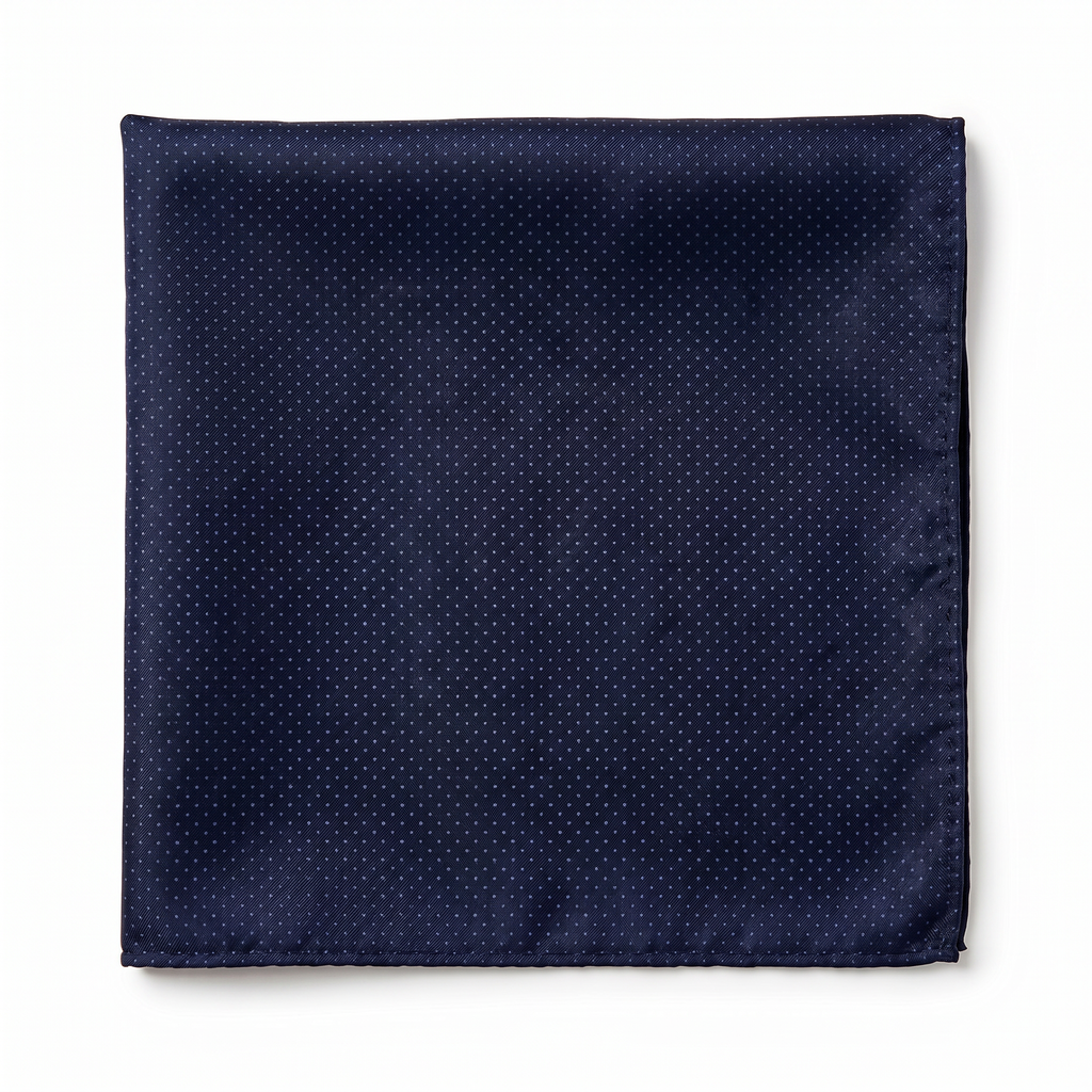 DÉCLIC Classic Microdot Hanky - Navy