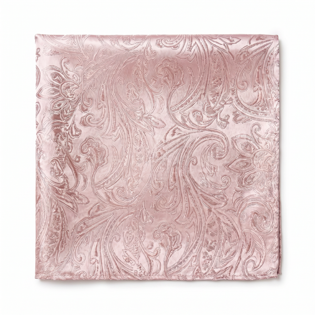 DÉCLIC Classic Paisley Hanky - Dusty Pink