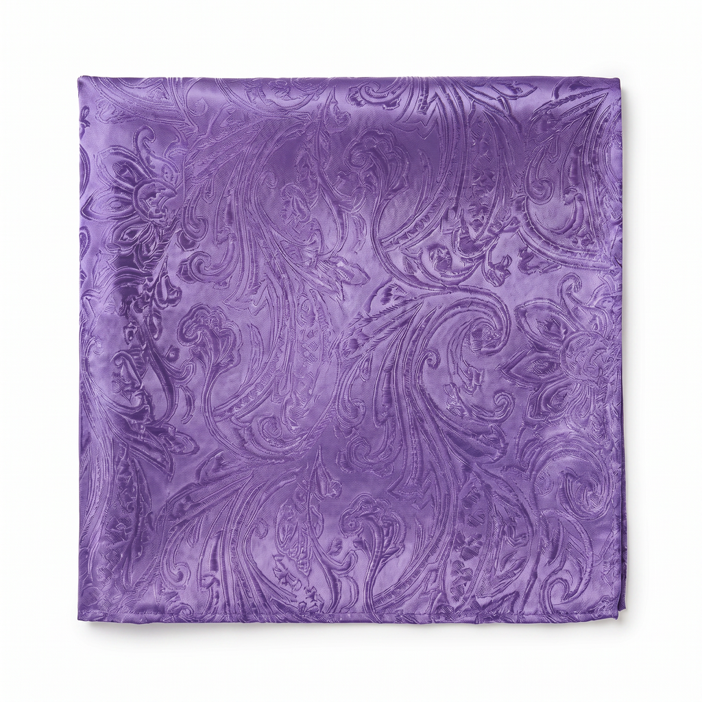 DÉCLIC Classic Paisley Hanky - Purple