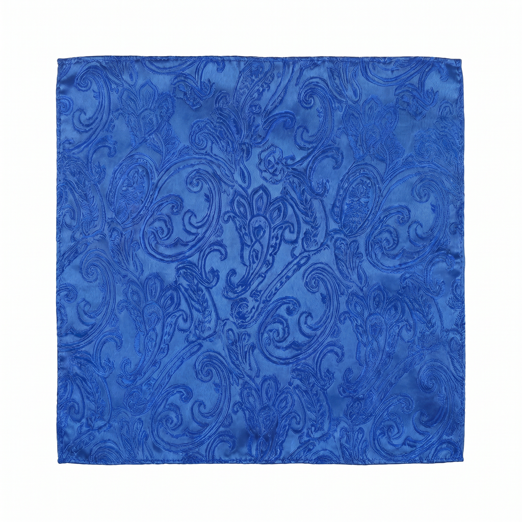 DÉCLIC Classic Paisley Hanky - Royal Blue