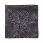 DÉCLIC Classic Paisley Hanky - Charcoal