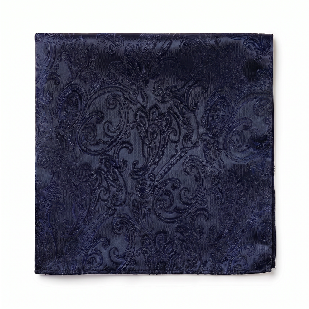 DÉCLIC Classic Paisley Hanky - Navy