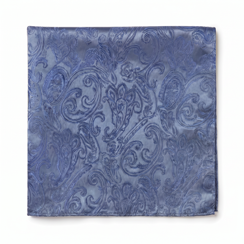 DÉCLIC Classic Paisley Hanky - Slate