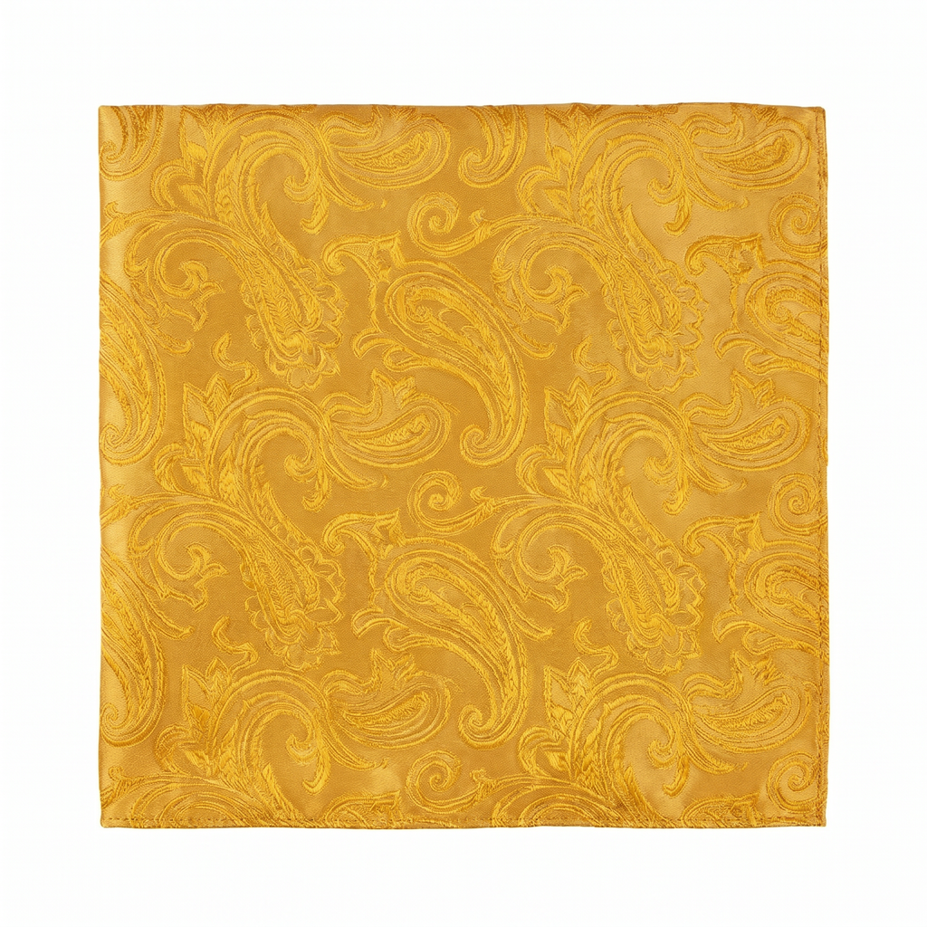 DÉCLIC Classic Paisley Hanky - Yellow