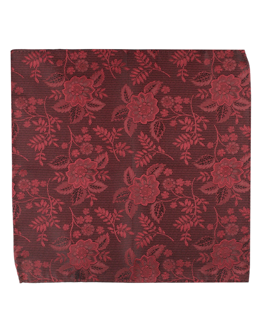 DÉCLIC Kontur Pocket Square - Burgundy