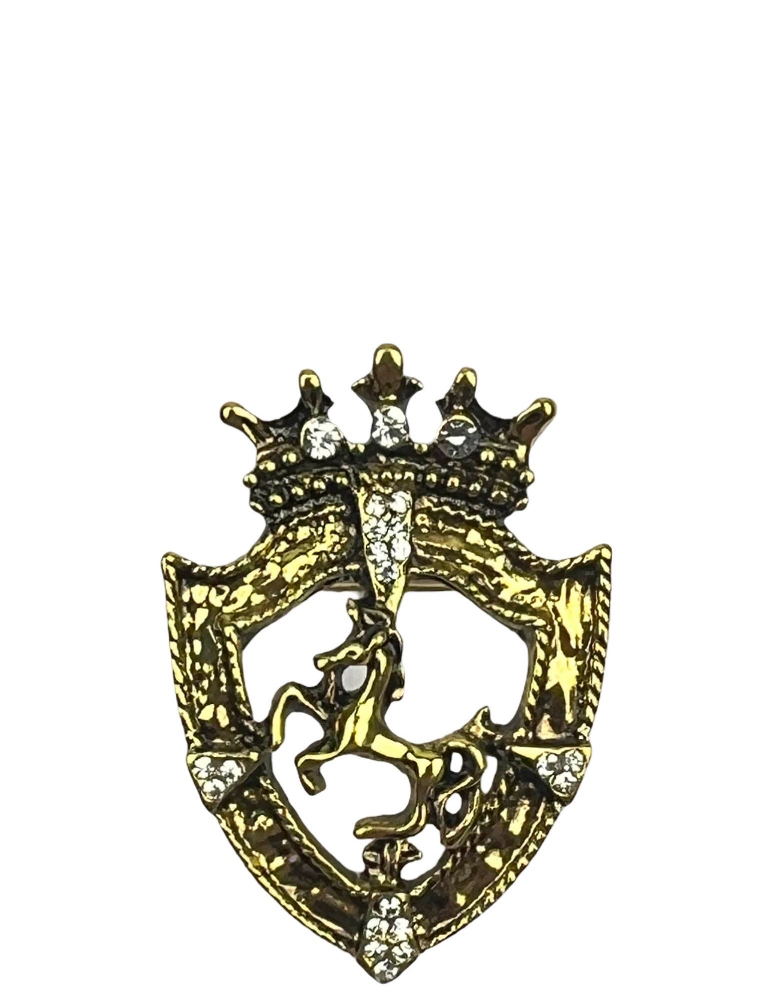 DÉCLIC Horse Emblem Pin - Gold