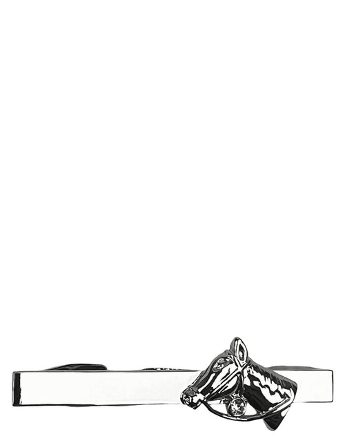 Horse Head Tie Bar - Silver