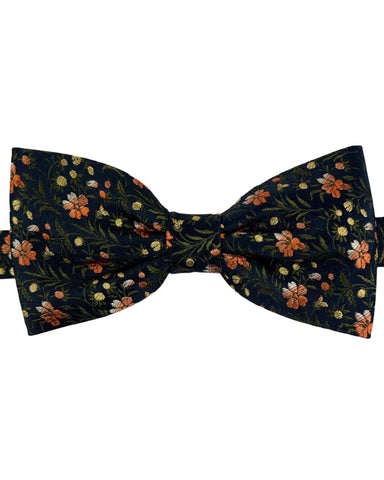 DÉCLIC Belluno Floral Bow Tie - Orange