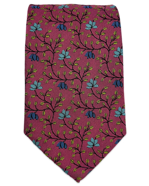 ROBERT KEYTE Bakewell Floral Tie - Pink