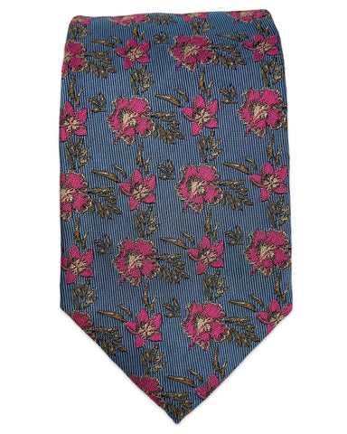 ROBERT KEYTE Bedford Pattern Tie - Purple