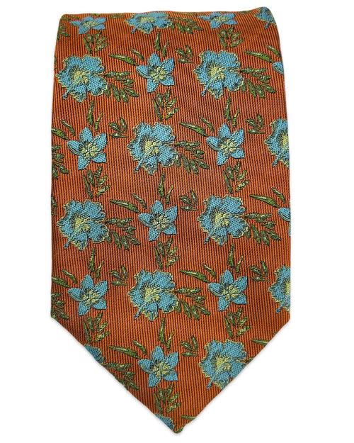 ROBERT KEYTE Chatham Floral Tie - Orange