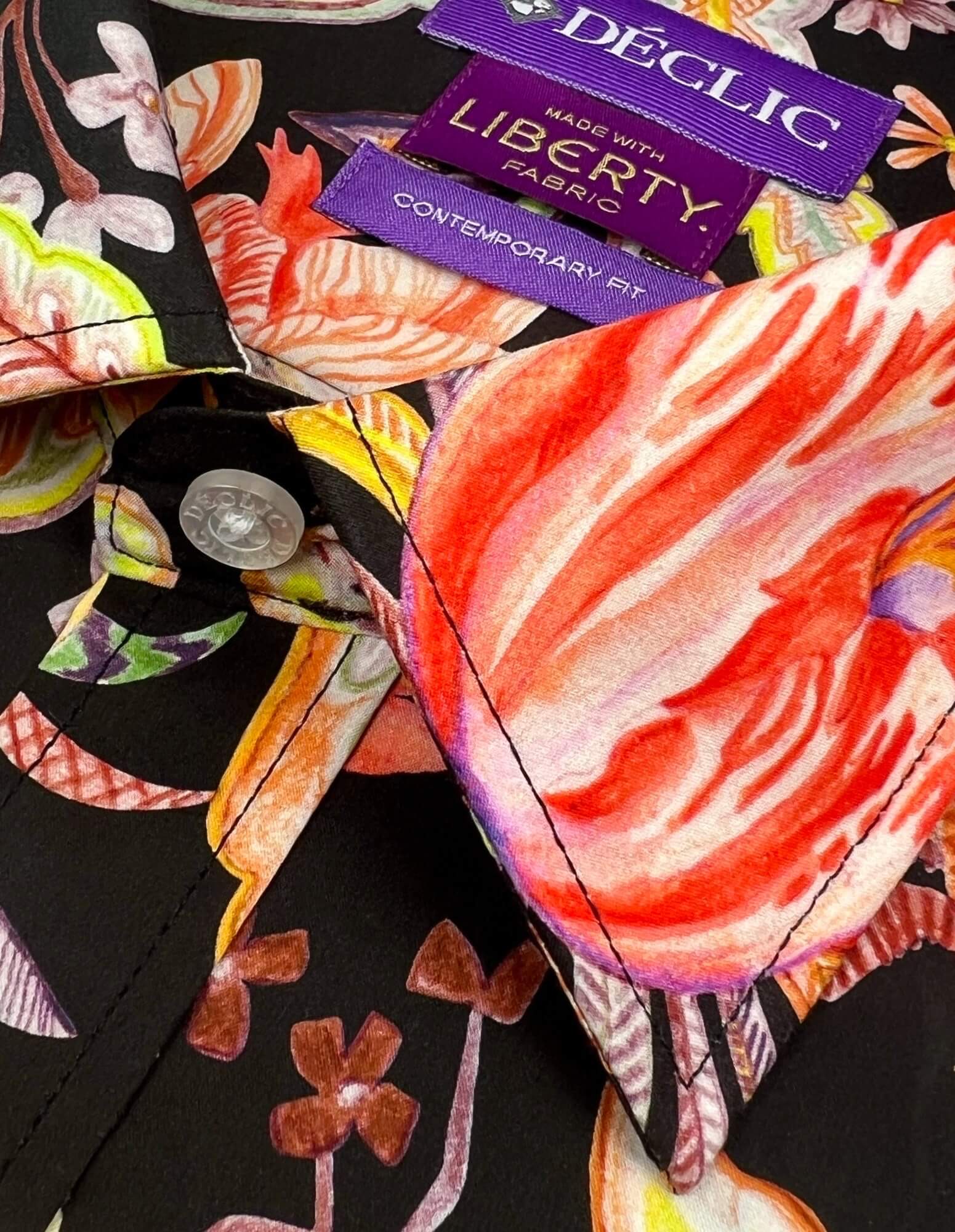 DÉCLIC Liberty Garden of Reverie Print Shirt - Black