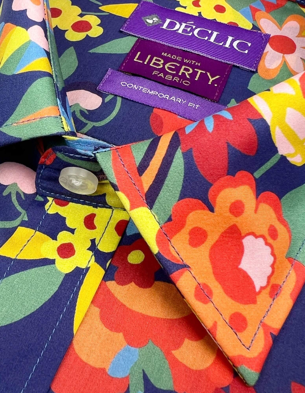DÉCLIC Liberty Floral Ballet Print Shirt - Blue