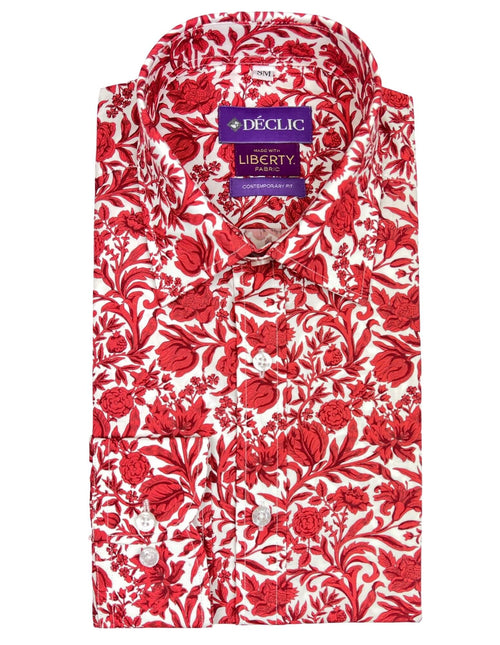 DÉCLIC Liberty Sambourne Print Shirt - Red
