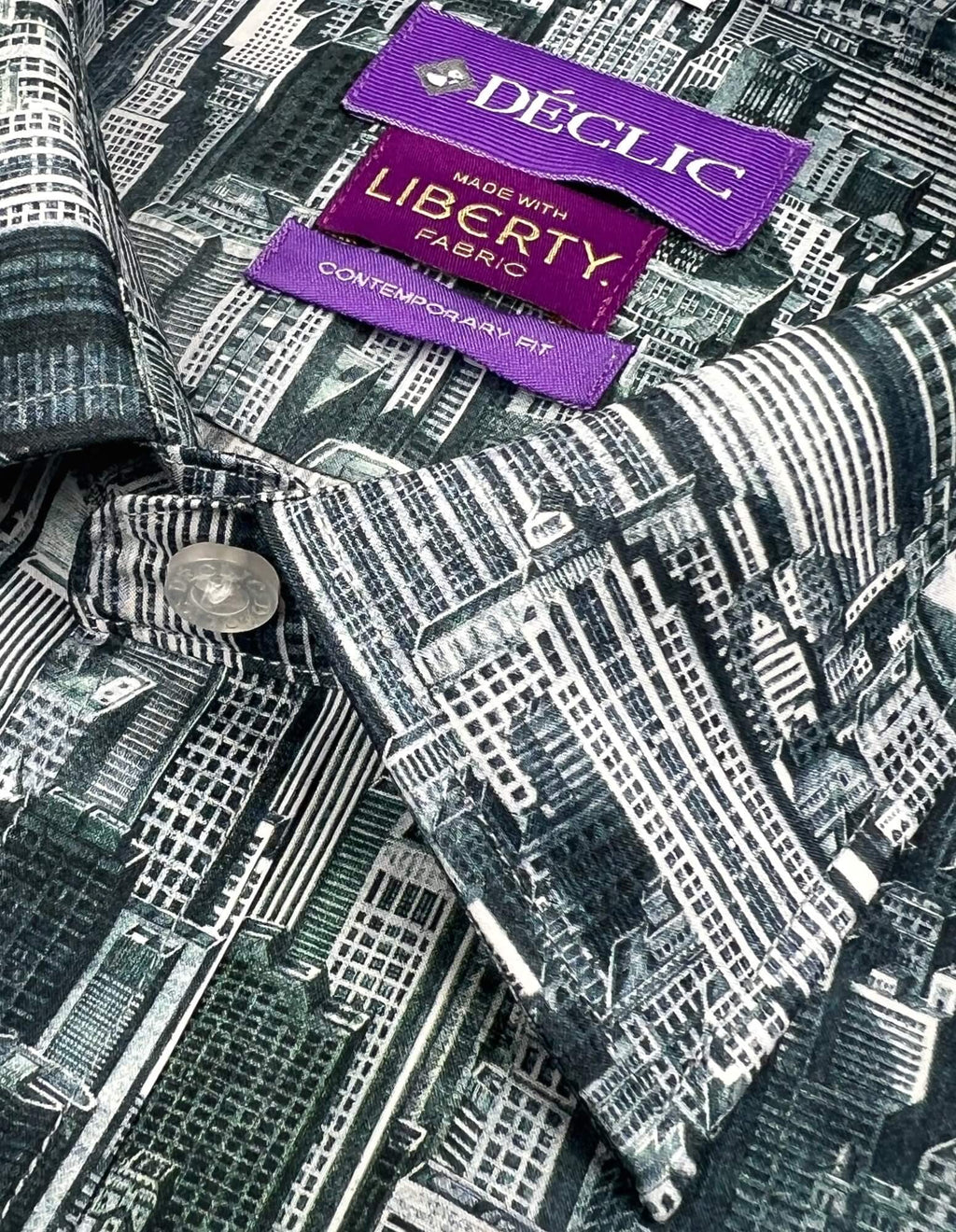 DÉCLIC Liberty Harper City Print Shirt - Grey