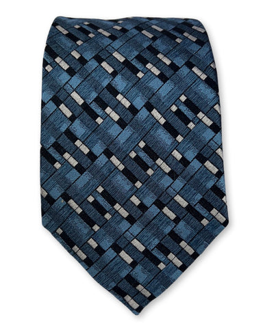 DÉCLIC Termini Pattern Tie - Blue